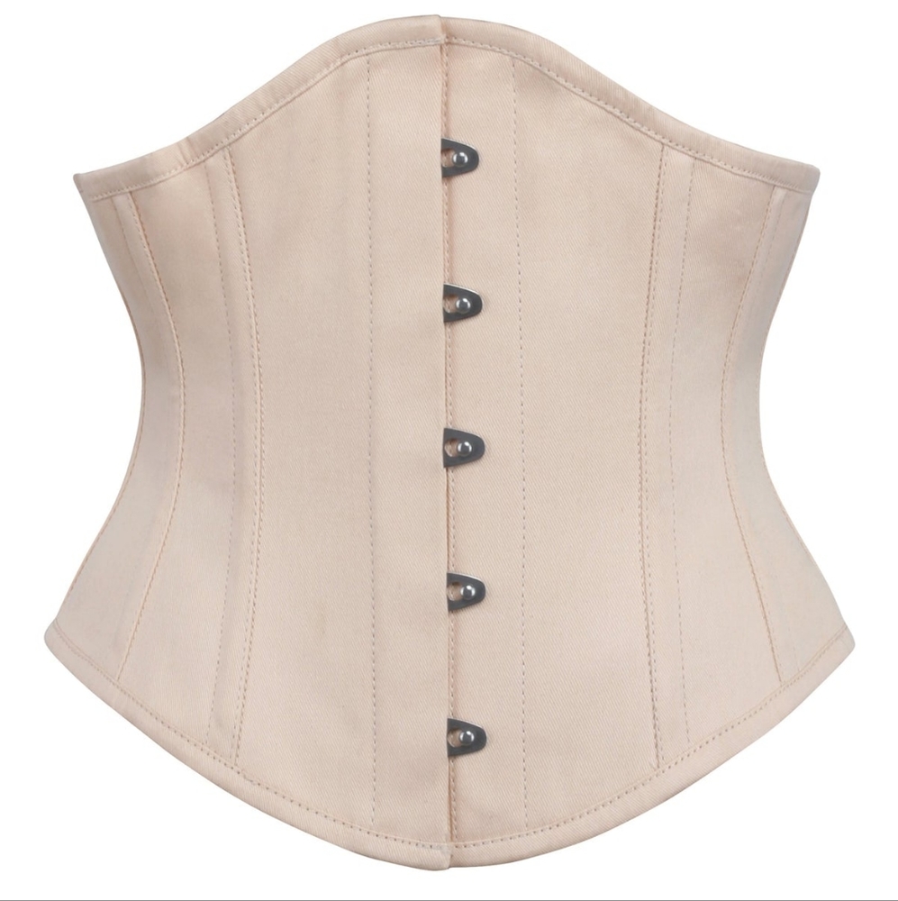 BEIGE UNDERBUST WASPIE CORSET